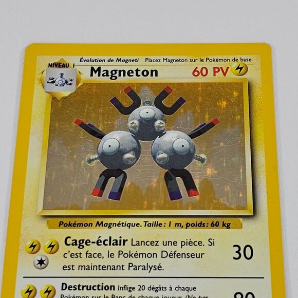 Magneton Base Set 9/102 French Holo Rare Pokemon Card - Picture 3 of 8
